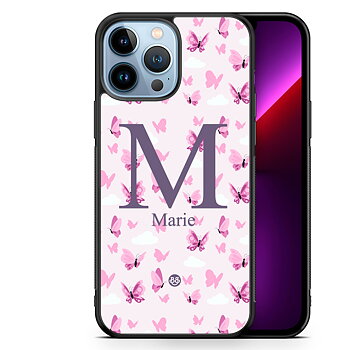 iPhone 13 Pro Max Custom Skal - AWAKEN - Butterfly Pink
