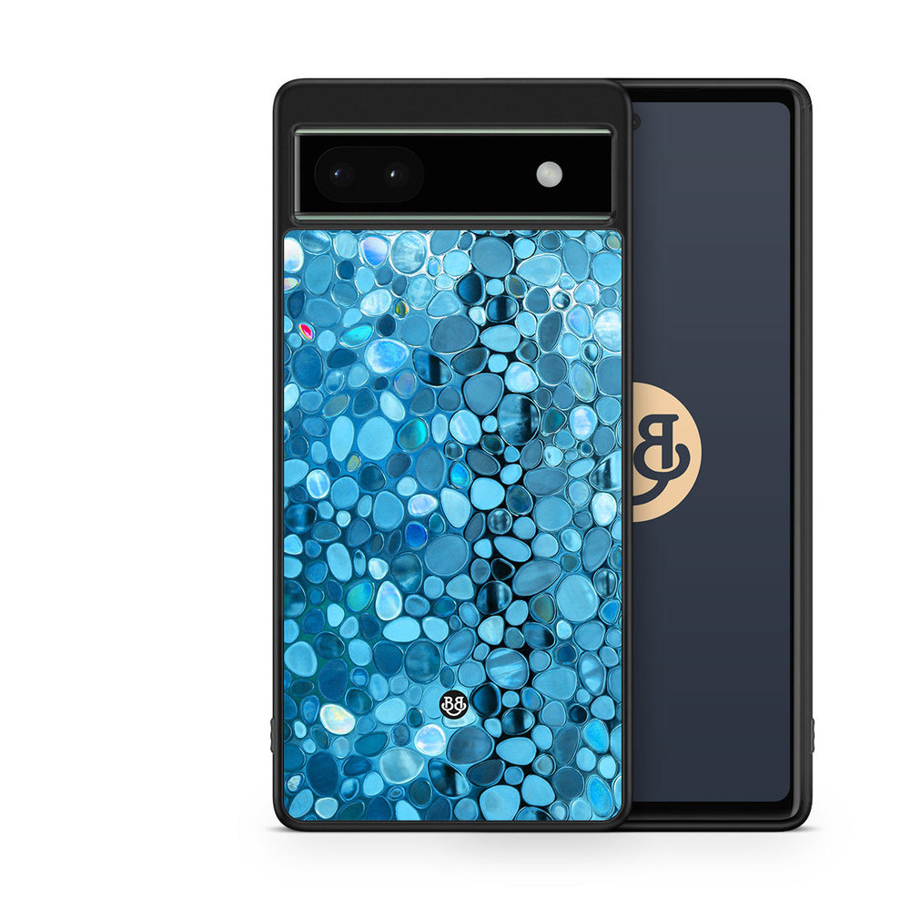 Google Pixel 6a Case - Stained Glass Blue