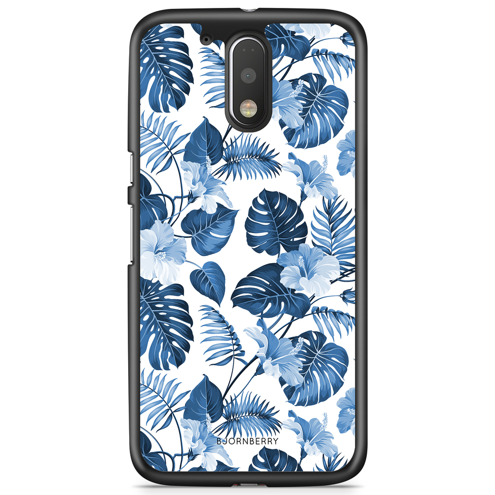 Moto G4/G4 Plus Case - Blue Flowers