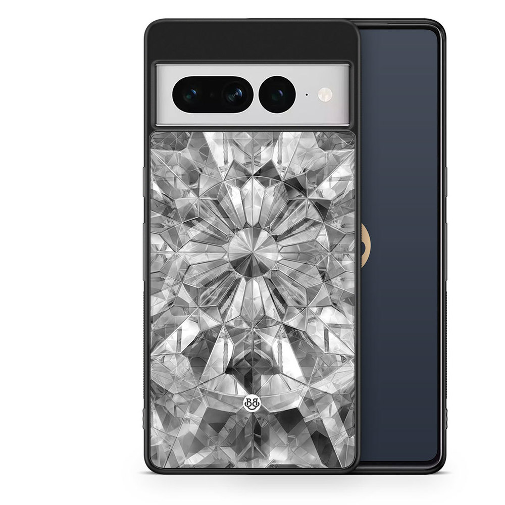 Google Pixel 7 Pro Case - Grey Crystals