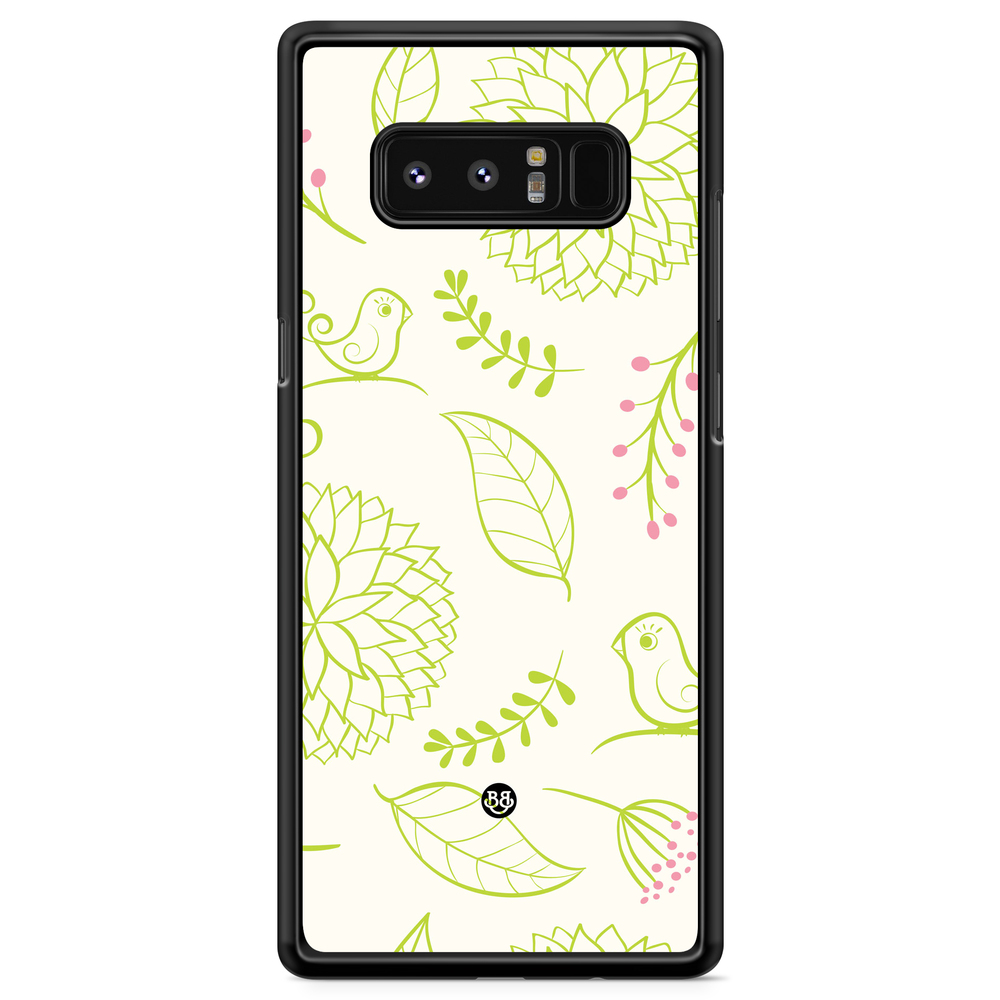 Samsung Galaxy Note 8 Case - Green Floral