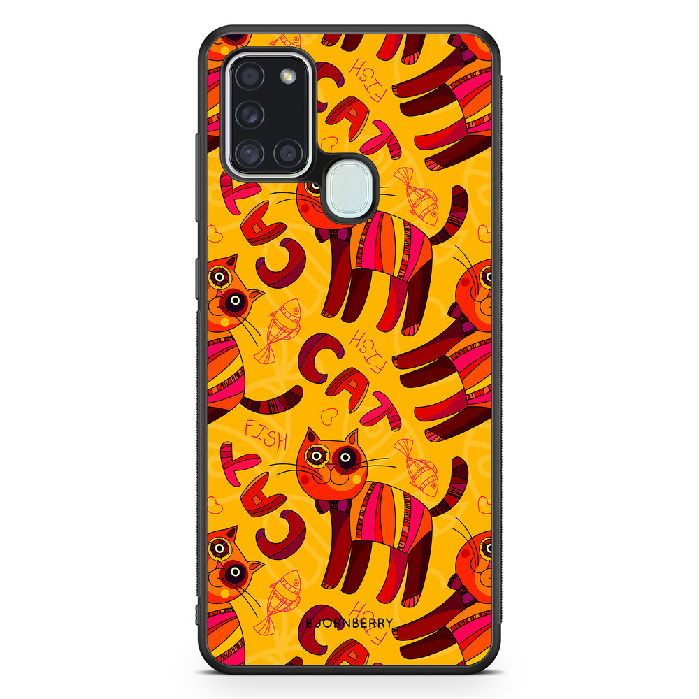 Samsung Galaxy A21s Case - Cat & Fish