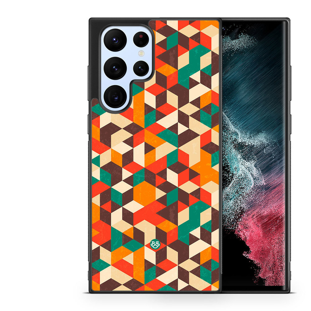 Samsung Galaxy S22 Ultra 5G Case - Retro Geometric