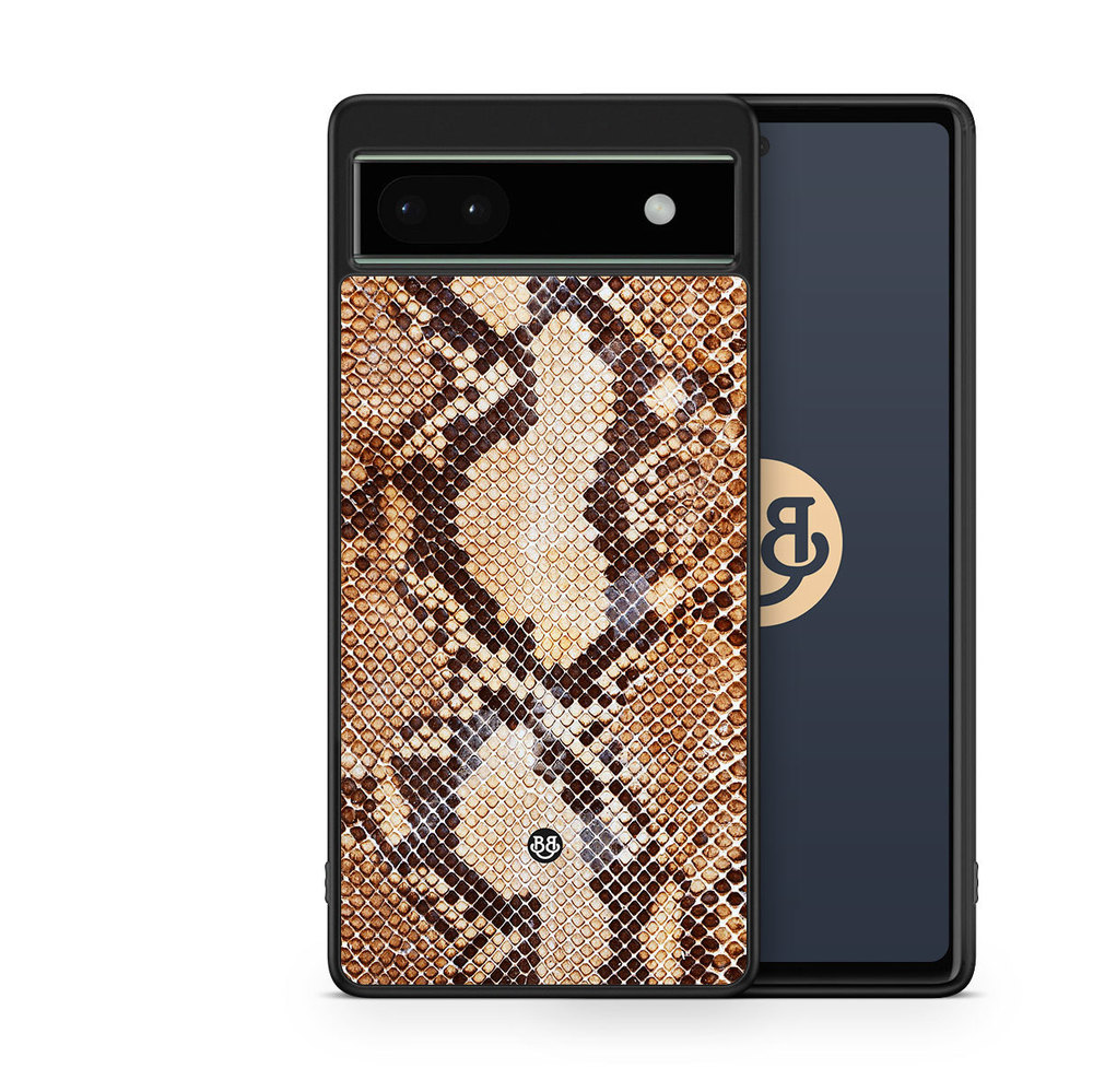 Google Pixel 6a Case - Snakeskin Brown