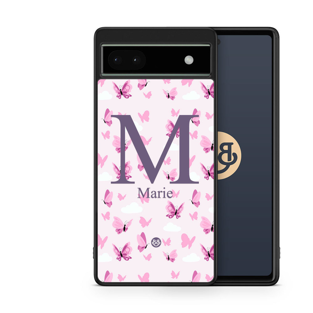 Google Pixel 6a Custom Case - AWAKEN - Butterfly Pink