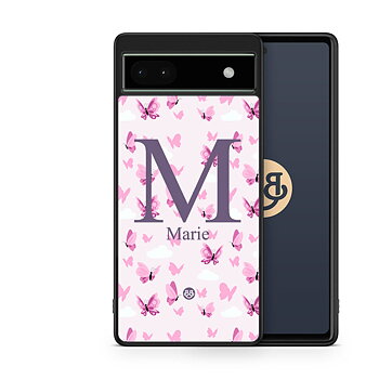 Google Pixel 6a Custom Skal - AWAKEN - Butterfly Pink