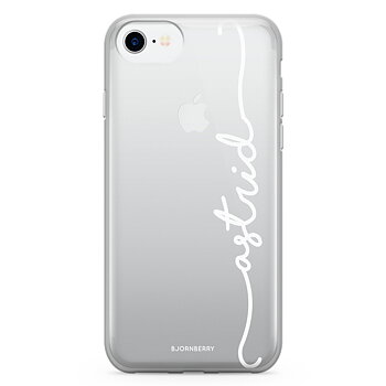 iPhone 6/6s Skal Fashion Custom - Vertikalt Namn Vit