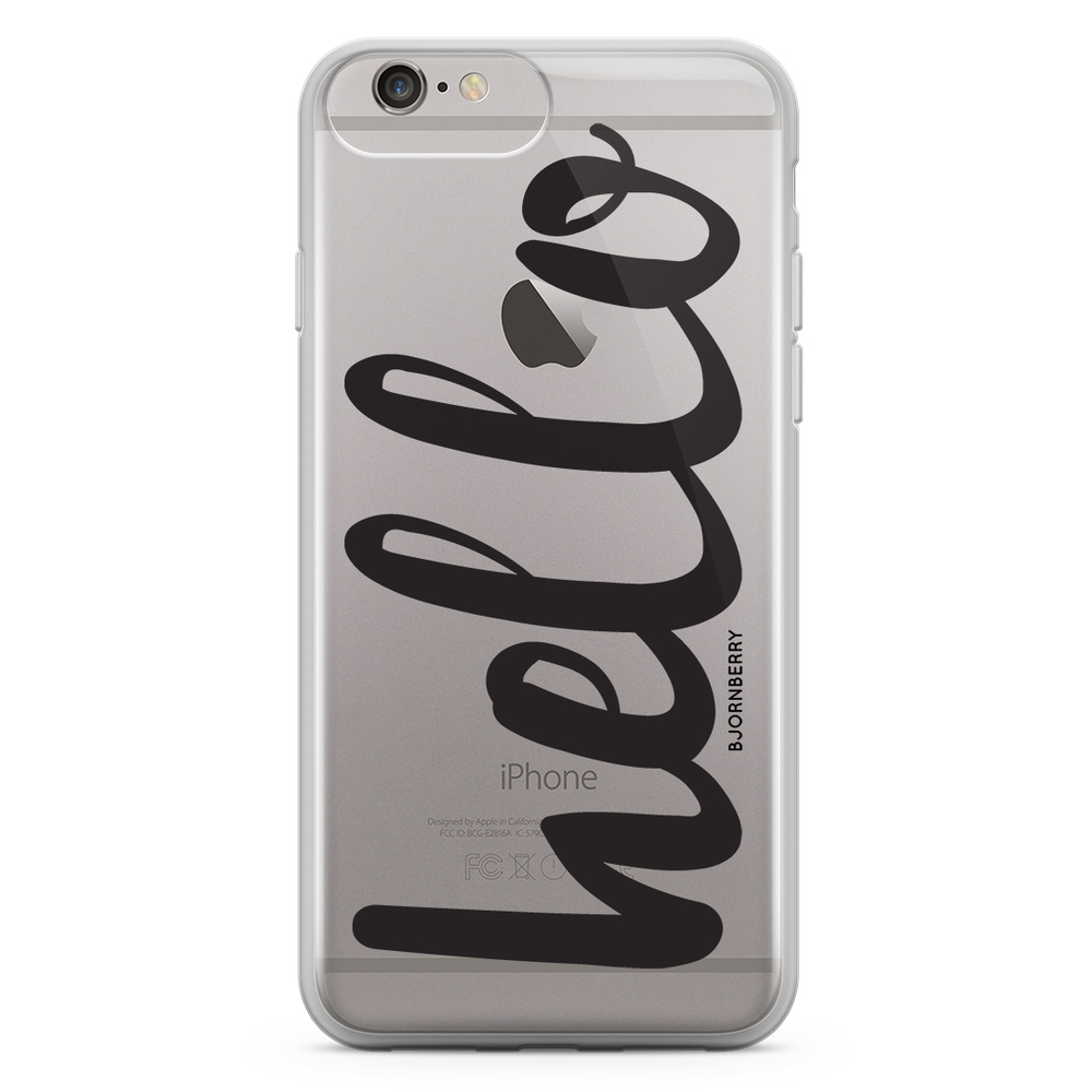 iPhone 6 Plus/6s Plus Fashion Case - Hello Black
