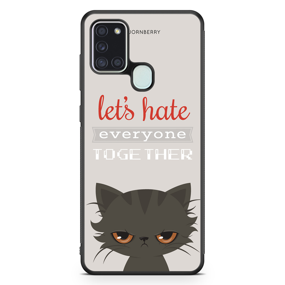 Samsung Galaxy A21s Case - Angry Cat