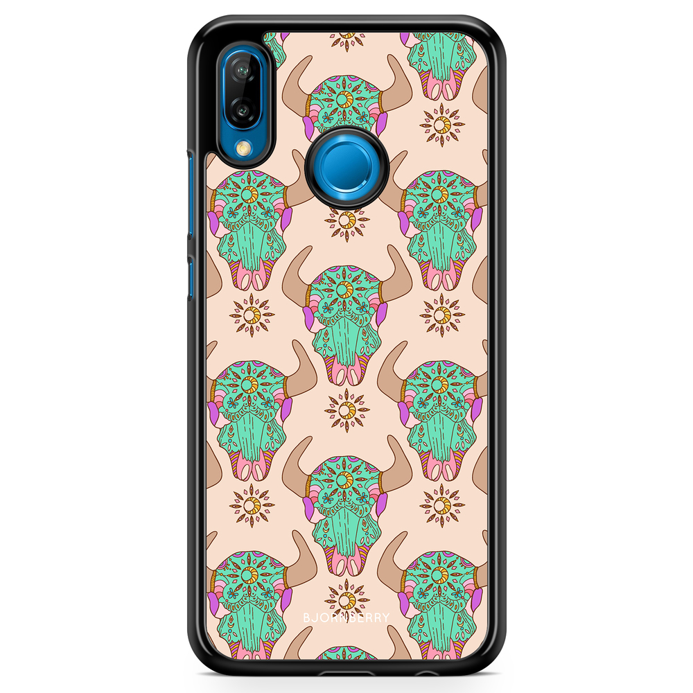 Huawei P20 Lite Case - Beautiful Skulls