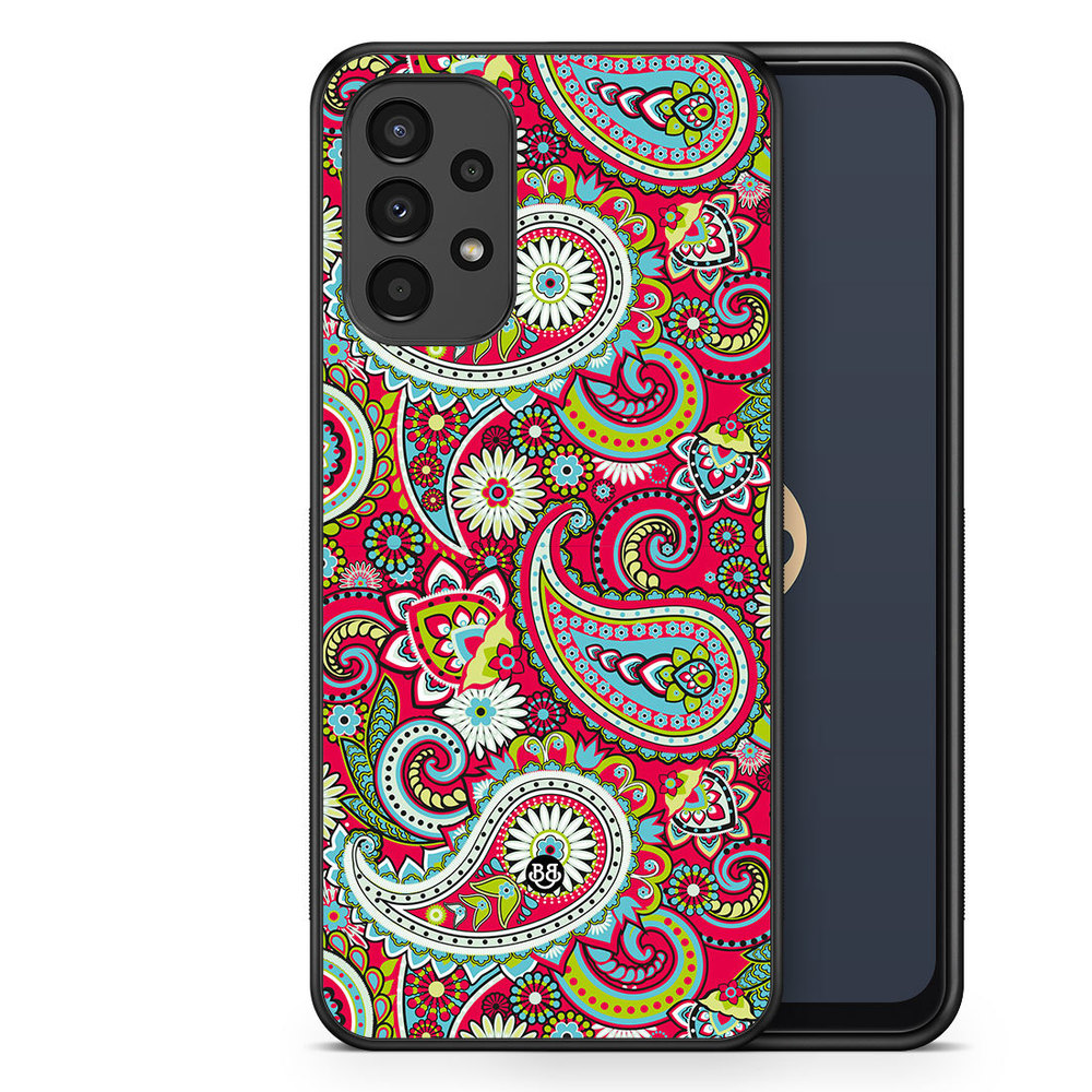 Samsung Galaxy A13 Case - Röd Paisley