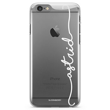iPhone 6/6s TPU Case Custom - Vertical White Name