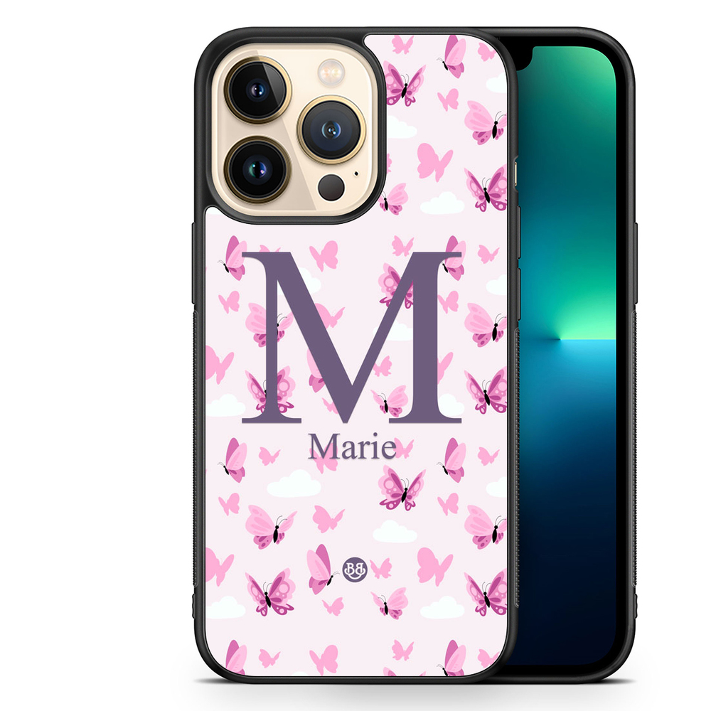 iPhone 13 Pro Custom Case - AWAKEN - Butterfly Pink