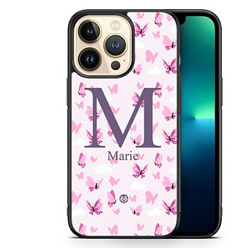 iPhone 13 Pro Custom Case - AWAKEN - Butterfly Pink
