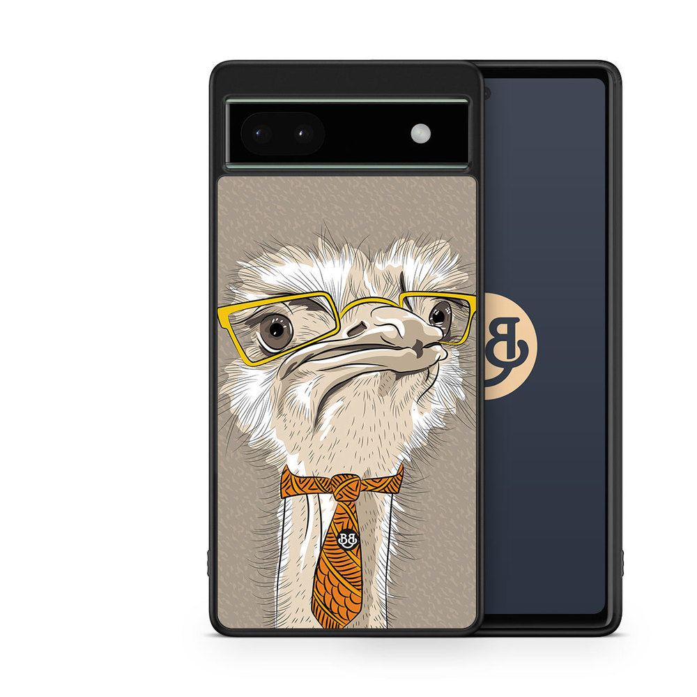 Google Pixel 6a Case - Hipster Ostrich