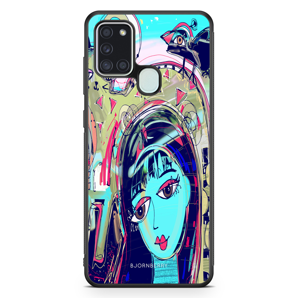 Samsung Galaxy A21s Case - Abstract Cat