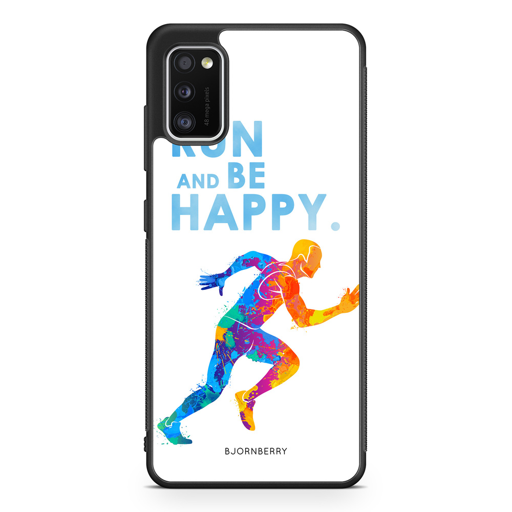 Samsung Galaxy A41 Case - Run and be happy