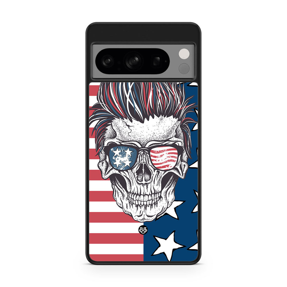 Google Pixel 8 Pro Skal - USA Dödskalle