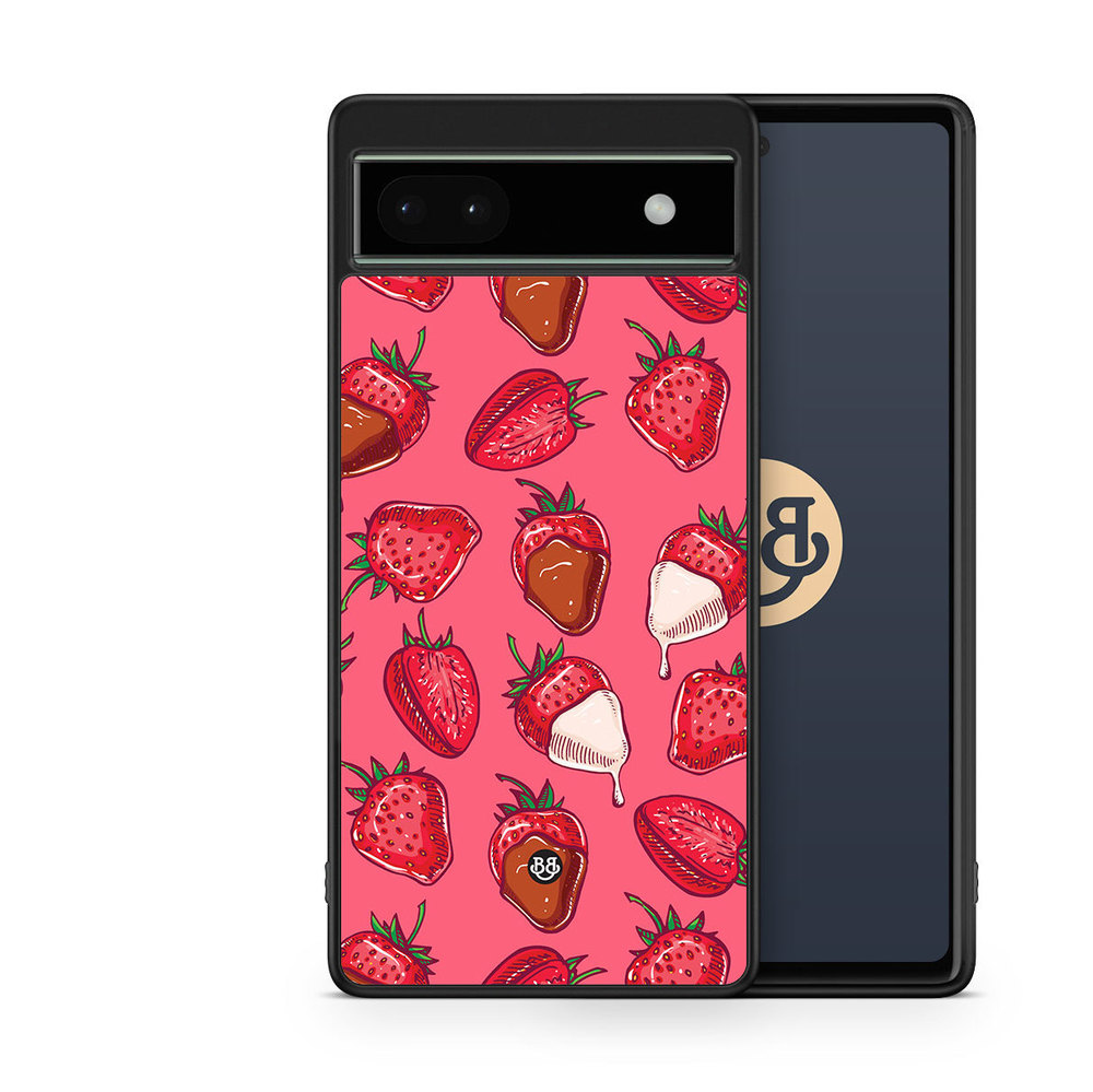 Google Pixel 6a Case - Strawberry Chocolate