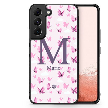 Samsung Galaxy S22 Plus 5G Custom Case - AWAKEN - Butterfly Pink