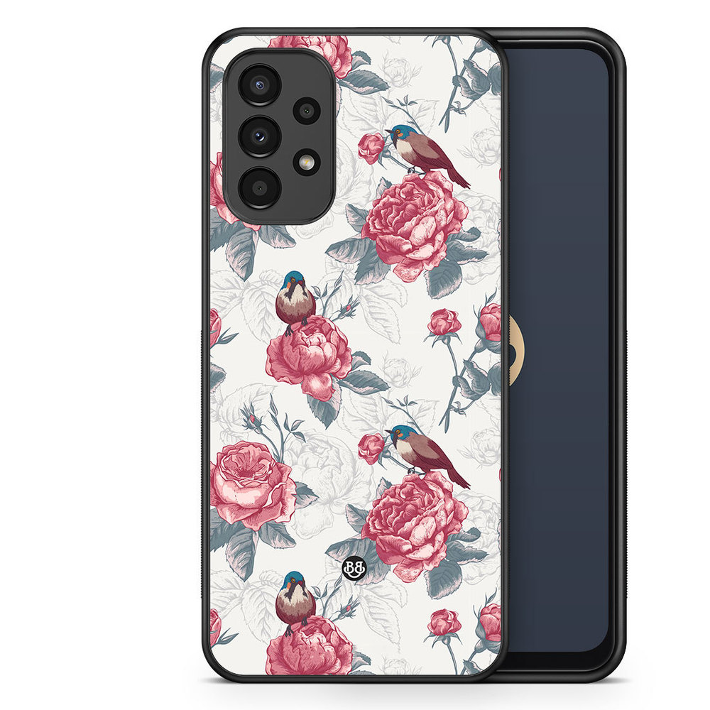Samsung Galaxy A13 Case - Roses and Birds