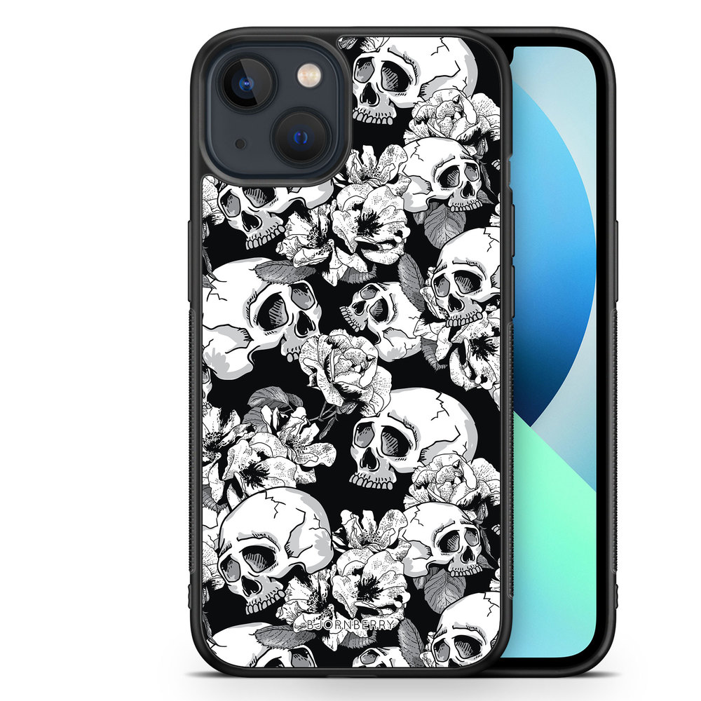 iPhone 13 Mini Case - Skull & Roses