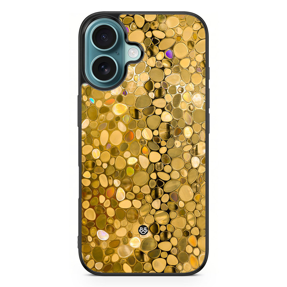 iPhone 16 Case - Stained Glass Gold
