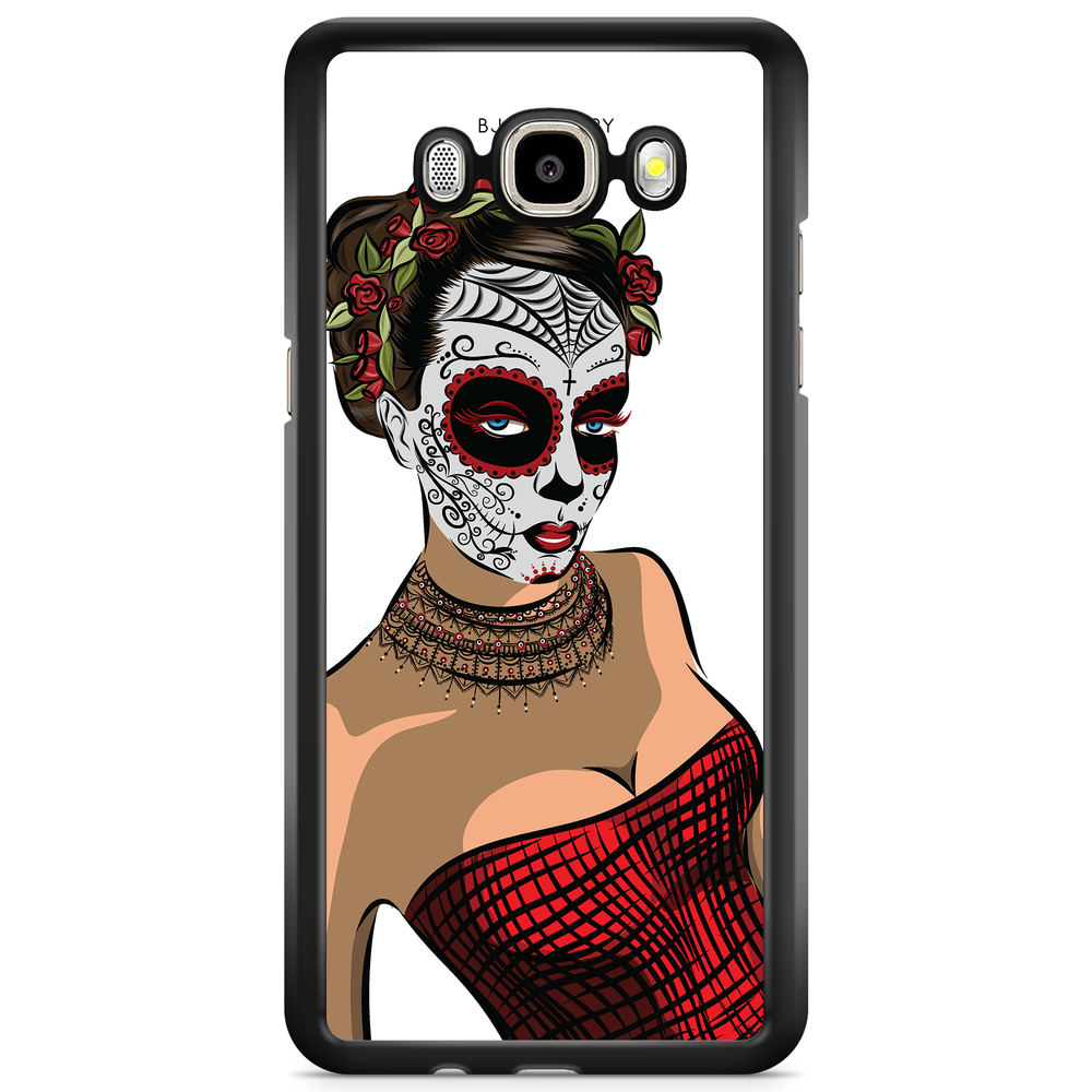 Samsung Galaxy J3 (2016) Case - Skull Mask Flowers