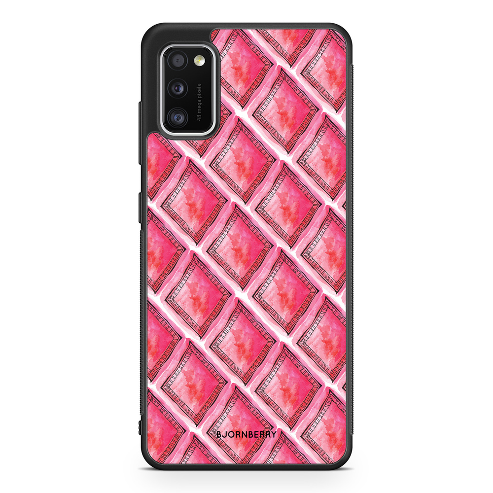 Samsung Galaxy A41 Case - Red Rhombus