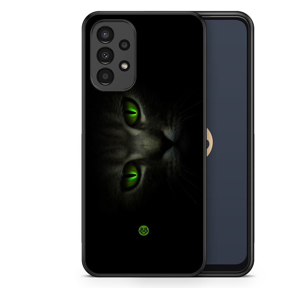 Samsung Galaxy A13 Case - Green Cat Eyes