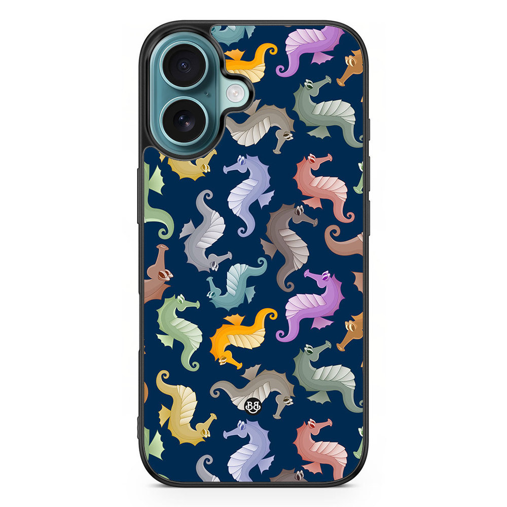 iPhone 16 Case - Cartoon Sea-Horse
