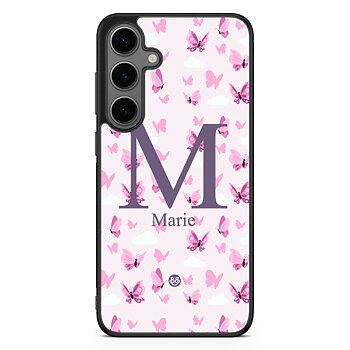 Samsung Galaxy S24 Plus Custom Skal - AWAKEN - Butterfly Pink
