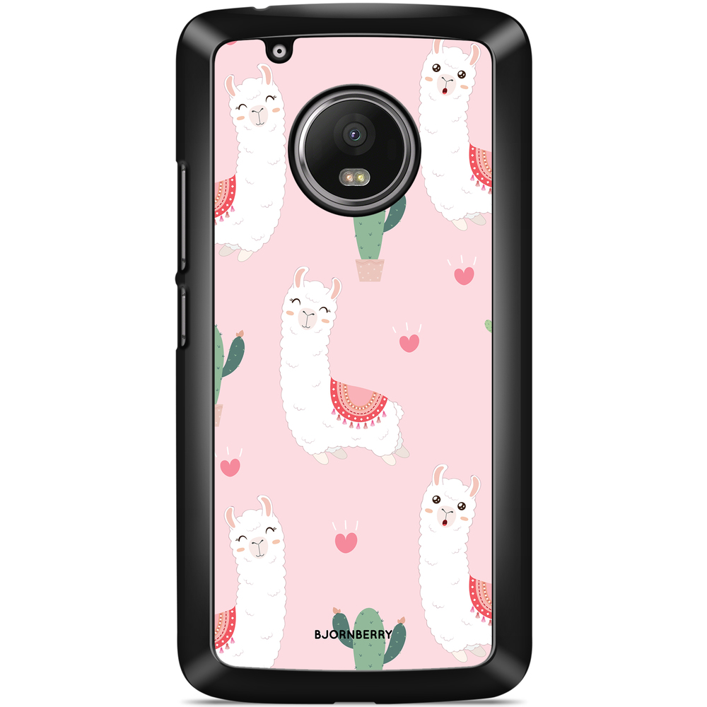 Moto G5 Plus Case - Llama Pattern