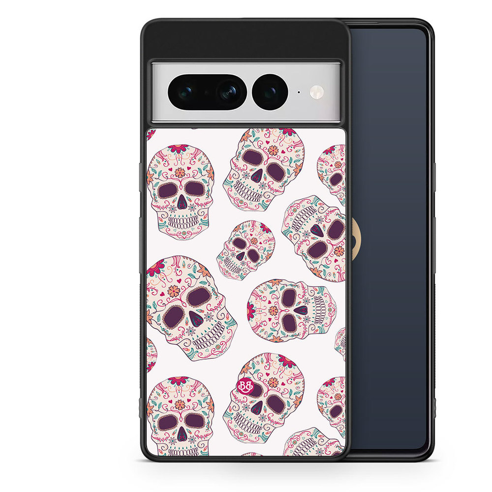 Google Pixel 7 Pro Case - Calavera Skulls