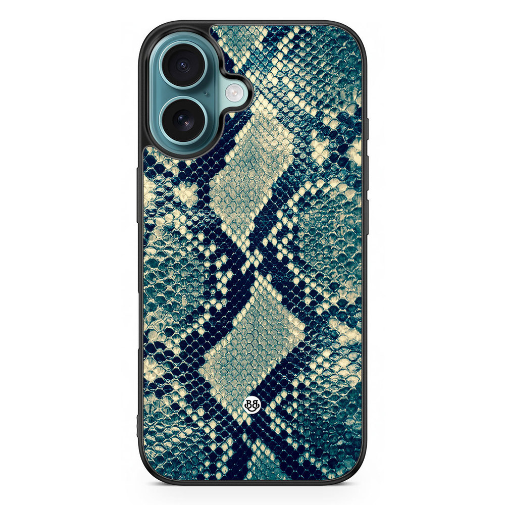 iPhone 16 Case - Blue Snakeskin