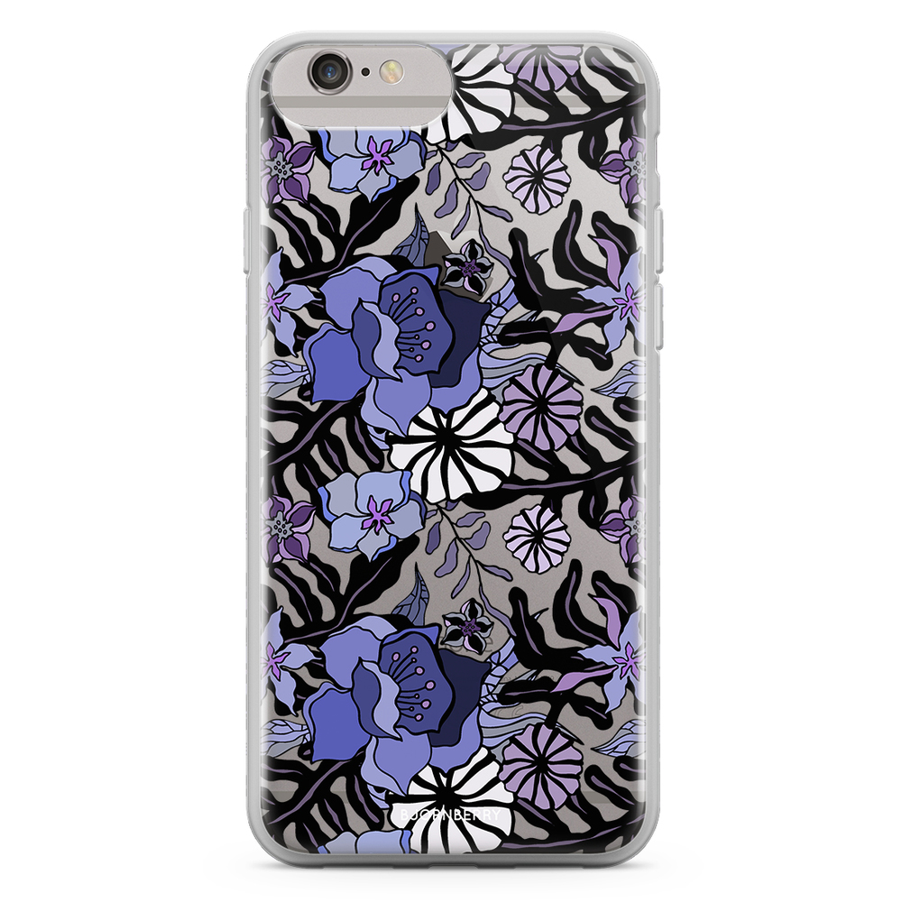 iPhone 6 Plus/6s Plus Fashion Skal - Lila Blommor