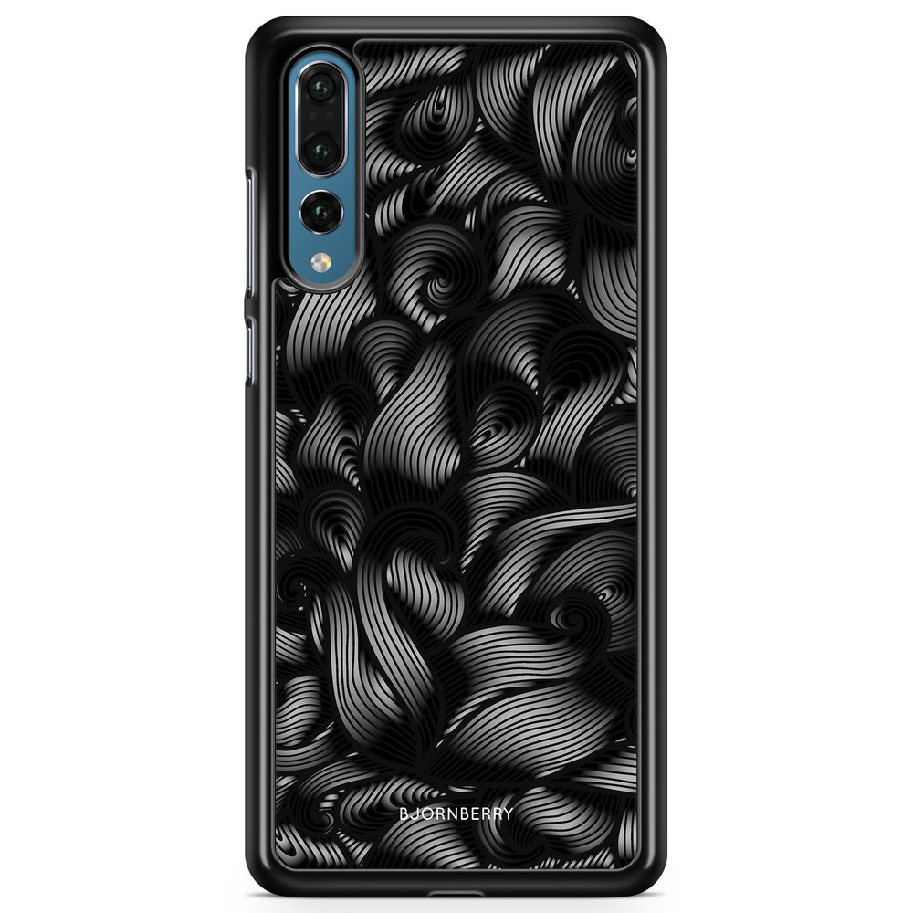 Huawei P20 Pro Case - Black Waves