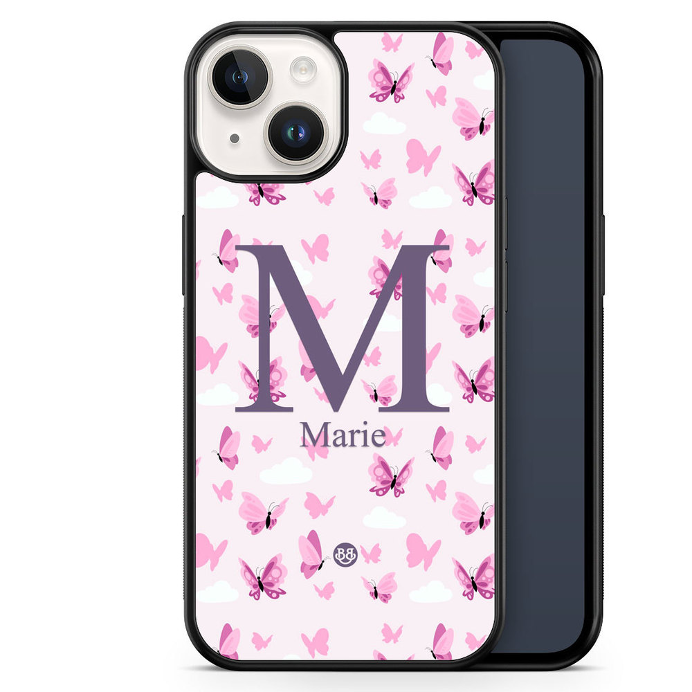 iPhone 14 Custom Case - AWAKEN - Butterfly Pink