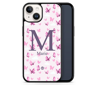 iPhone 14 Custom Skal - AWAKEN - Butterfly Pink