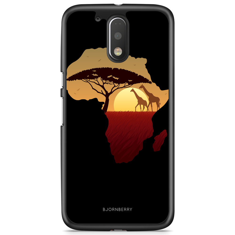 Moto G4/G4 Plus Case - Africa Black
