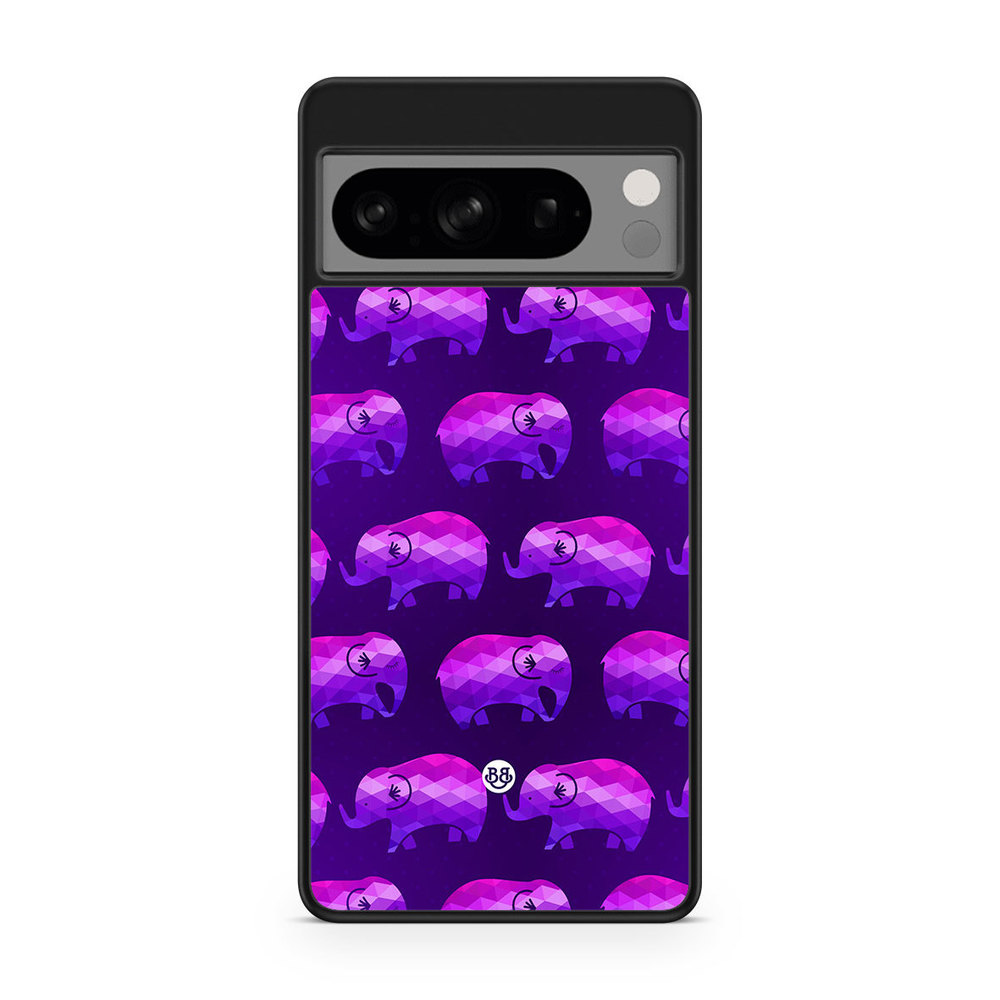 Google Pixel 8 Pro Case - Purple Elephants