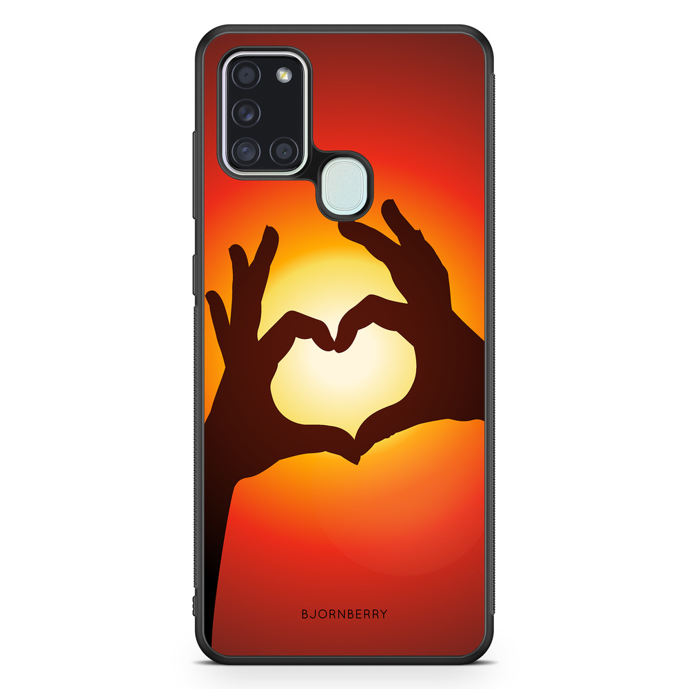 Samsung Galaxy A21s Case - Hands Heart