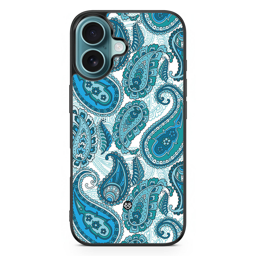 iPhone 16 Case - Blue Paisley