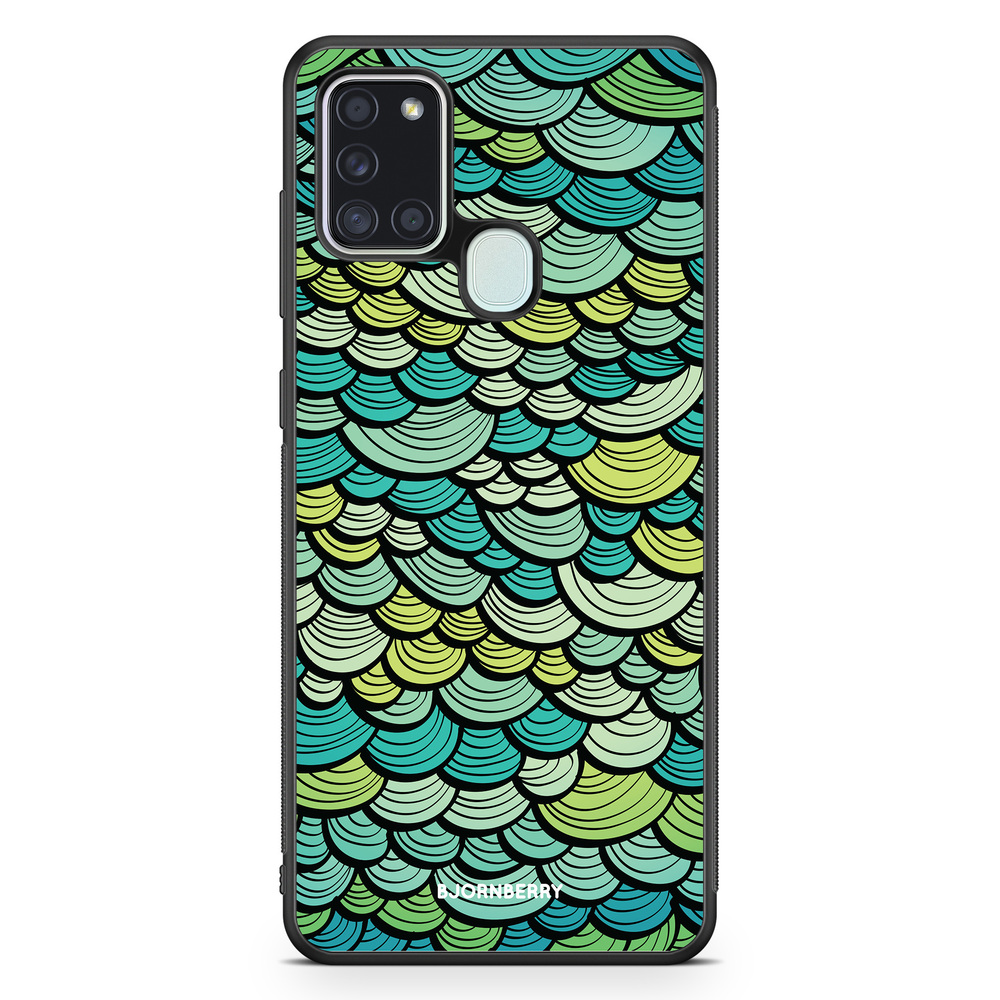 Samsung Galaxy A21s Case - Green Mermaid Scales