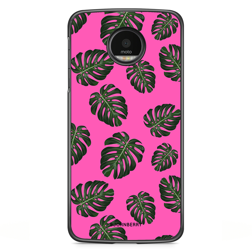 Motorola Moto G5S Plus Case - Monstera Pink