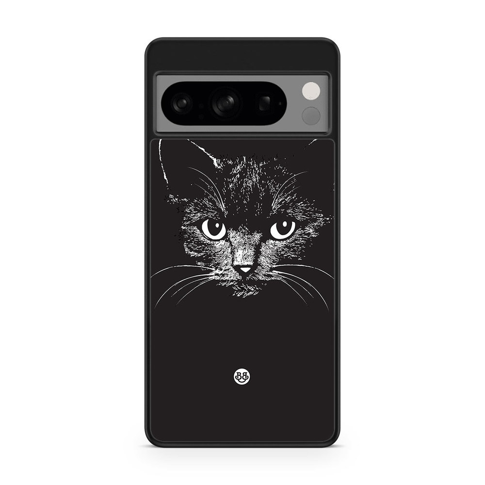 Google Pixel 8 Pro Case - Black/white cat