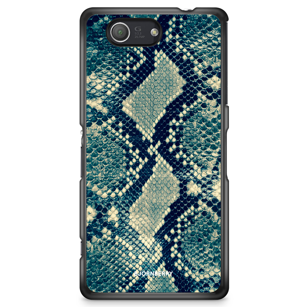 Sony Xperia Z3 Compact Case - Blue Snakeskin