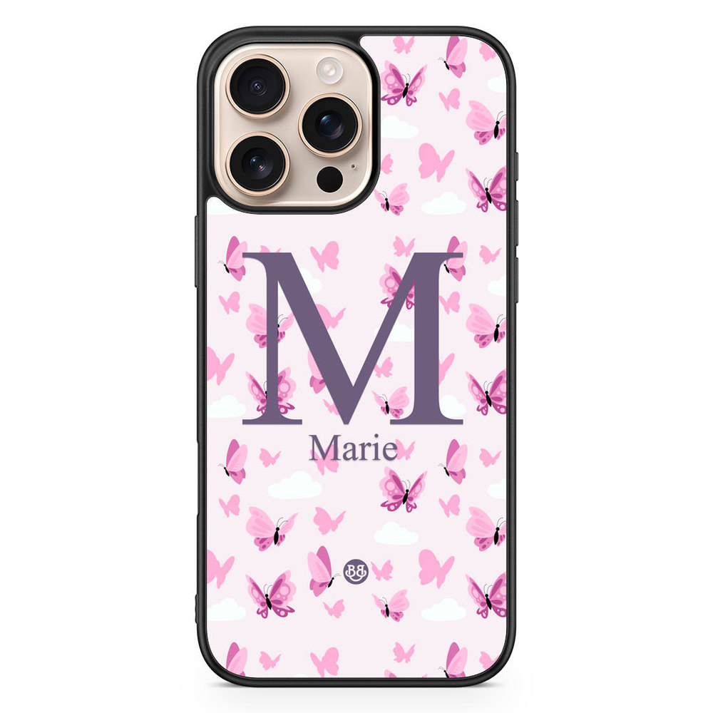 iPhone 16 Pro Max Custom Case - AWAKEN - Butterfly Pink