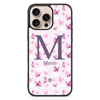 iPhone 16 Pro Max Custom Skal - AWAKEN - Butterfly Pink