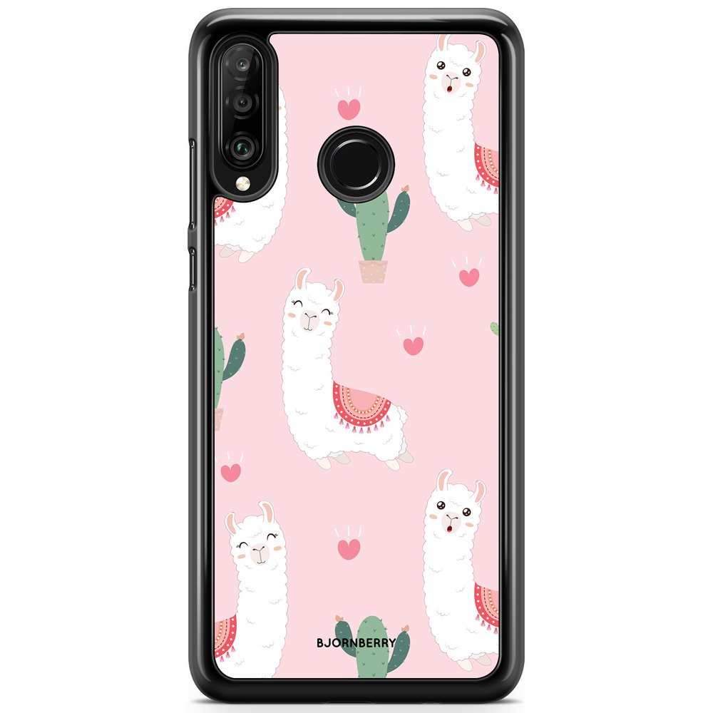 Huawei P30 Lite Case - Llama Pattern